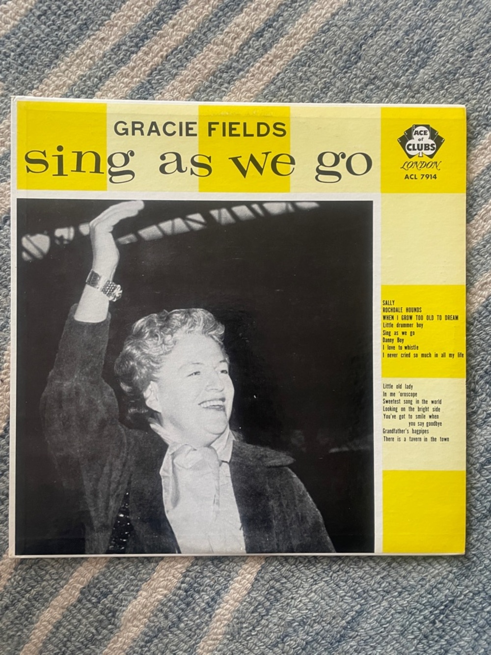 3/$30 Gracie Fields 'Sing As We Go'  Vintage Vinyl  - 60s Pop